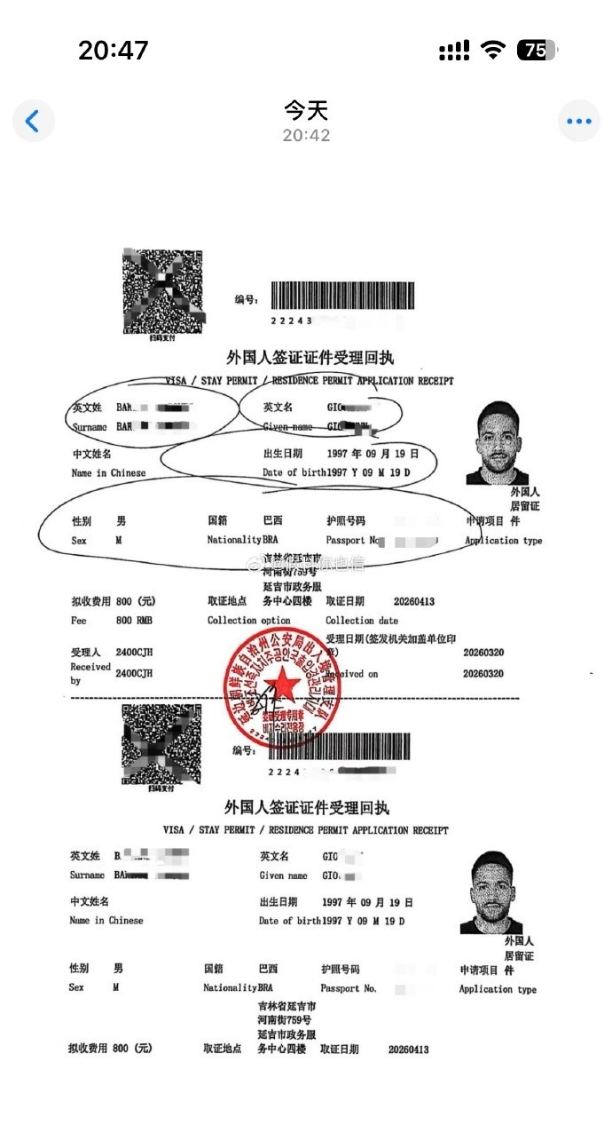 延边外援乔瓦尼签证时间存疑 无证出战或致联赛积分风险 延边外援乔瓦尼签证时间存疑 无证出战或致联赛积分风险