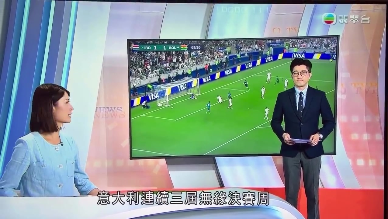 TVB主播陈焜杰张国荣歌名串烧播报足球新闻