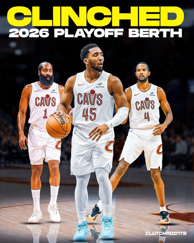 骑士力克勇士锁定季后赛 美媒聚焦哈登米切尔组合上限