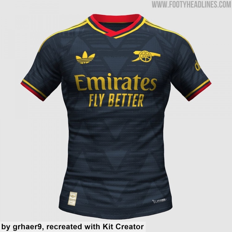 阿森纳26-27客场球衣谍照曝光 海军蓝反转经典烂香蕉 阿森纳26-27客场球衣谍照曝光 海军蓝反转经典烂香蕉