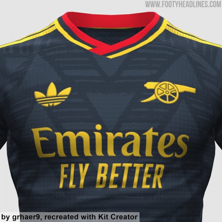 阿森纳26-27客场球衣谍照曝光 海军蓝反转经典烂香蕉 阿森纳26-27客场球衣谍照曝光 海军蓝反转经典烂香蕉