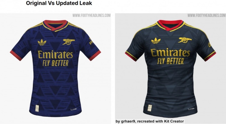 阿森纳26-27客场球衣谍照曝光 海军蓝反转经典烂香蕉 阿森纳26-27客场球衣谍照曝光 海军蓝反转经典烂香蕉