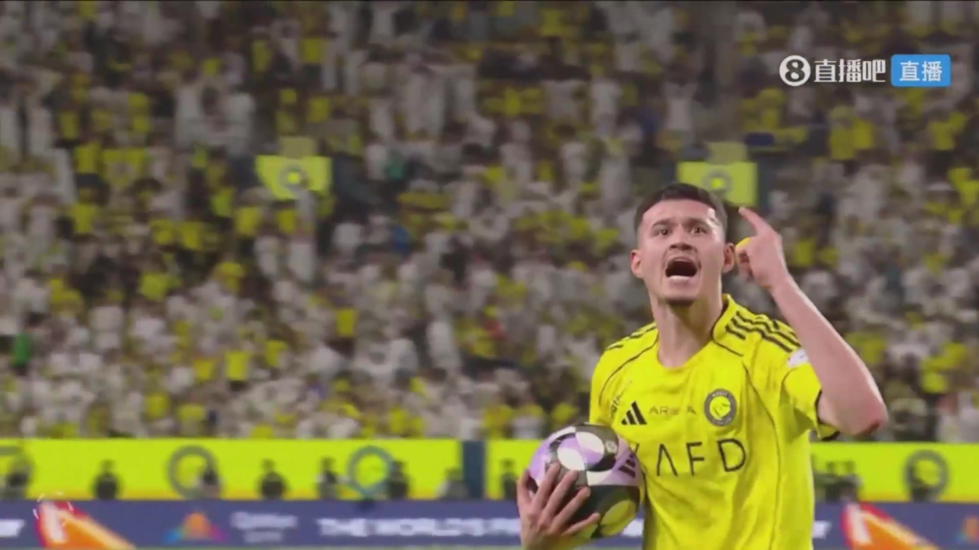 胜利1-1扳平比分！布罗佐维奇传中哈姆丹门前抢点破门！