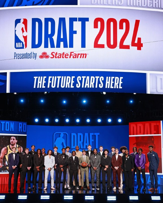 2024选秀夜：里萨谢状元，湖人55顺位摘布朗尼创历史